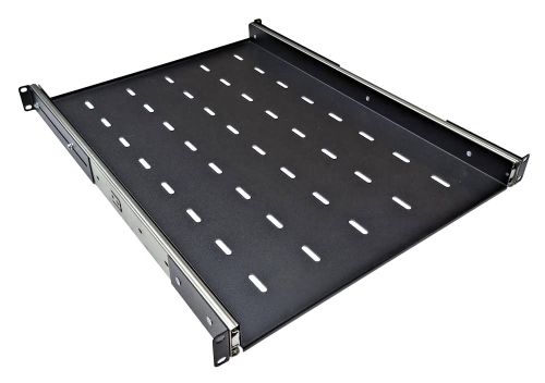 1U 19 inch Rack Mount Sliding Telescopic Shelf - 400mm Deep