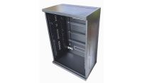 6U 19" Low Profile Vertical Mount - Wall Mount Network / Server  Cabinet 800mm Deep-Black