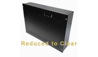 2U 19 inch Vertical Wall Mount Network Enclosure-Cabinet, Black