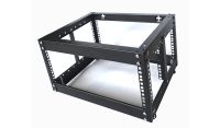 4u 4 Post Open Frame Rack - 19 inch - 400mm Deep - Black