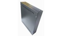 Universal Adjustable Enclosure - 3x 22 Way Module Dins / 2u Wall Box - 600 Style - Black