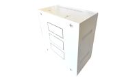 12U 19 inch Data Cabinet Rack / Patching Network Cabinet 300mm Deep White