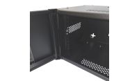 4U 19 inch Data Cabinet Rack / Patching Network Cabinet 300mm Deep Black