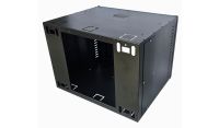 9U 19 inch Data Rack - Network - Server Cabinet Fixed Front and Adjustable Rear 19 inch Rails 500mm Deep - Black