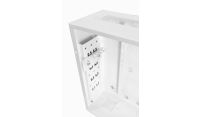 Universal Adjustable Enclosure - 2x 22 Way Module Dins / 2u Wall Box-350 Style - White