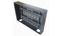 Universal 350 Style Cab - 2 way DIN  (2x 22 Module Dins) / 1u Wall Cabinet-350 Style - Black