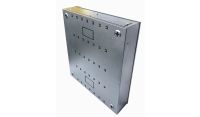 Universal Adjustable Enclosure - 3x 22 Way Module Dins / 2u Wall Box - 600 Style - Black