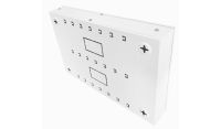 Universal 350 Style Cab - 2 way DIN  (2x 22 Module Dins) / 1u Wall Cabinet-350 Style - White