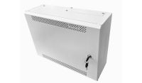 3U 19" Adjustable Low Profile Vertical Mount - Wall Mount Network / Server Cabinet - 400 Style - White