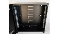 3U 19 Low Profile Vertical Wall Mount Network Cabinet 500 Style