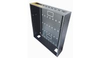 Universal Adjustable Enclosure - 3x 22 Way Module Dins / 2u Wall Box - 600 Style - Black