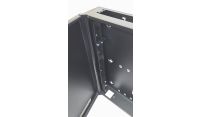 1U 19" Low Profile Vertical Mount - Wall Mount Network / Server Cabinet 600mm Deep - Black