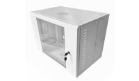 9U 19 inch Data Rack Cabinet - Networking Cabinet - Server Cabinet Fixed Front and Adjustable Rear 19 inch Rails 500mm Deep - White