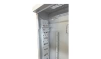 2u 19 inch or DIN Adjustable Vertical Mount / 3x 22 Way Module Dins Universal Wall Mount Enclosure-Wall Box-Cabinet - 1000 Style - Grey