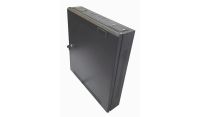 1U 19" Low Profile Vertical Mount - Wall Mount Network / Server Cabinet 600mm Deep - Black
