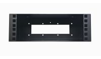 2u 10 inch Shallow Wall Mount Rack Box - 100mm Deep - Black