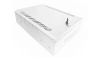 2U 19" Adjustable Low Profile Vertical Mount - Wall Mount Network / Server Cabinet 400 Style - White