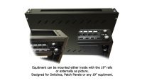1U 19 inch Vertical Wall Mount Network Enclosure-Cabinet, Black