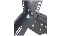 42U 19 Inch Heavy Duty 4 Post Open Frame Server & Network Rack – 500mm Deep – Black