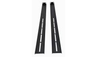 1U 19 inch 400/600 Sliding shelf extenders-300mm - Black