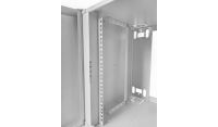 12U 19 inch Data Rack - Network - Server Cabinet Fixed Front and Adjustable Rear 19 inch Rails 390mm Deep - White