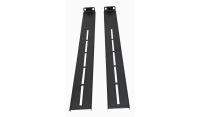 1U 19 inch 400/600 Sliding shelf extenders-150mm - Black