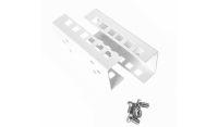 2u 19 inch Internal Rails to suit 2u 800 Style Cabinets-White-Set of 2