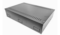 2U 19 inch Vertical Wall Mount Network Enclosure-Cabinet, Black