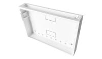 1U 19 inch Vertical Wall Mount Network Enclosure-Cabinet, White