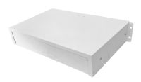 2U 19 inch Rack Mount Drawer - 280mm Deep - White