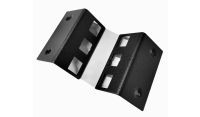 1u Desktop/Wall Mount - 1u internal Rails - Flat Pack Cabinet-Black