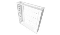 Universal Adjustable Enclosure - 3x 22 Way Module Dins / 2u Wall Box - 600 Style - White