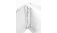 1U 19" Low Profile Vertical Mount - Wall Mount Network / Server Cabinet 600mm Deep - White
