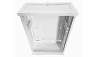 4U 19" Adjustable Low Profile Vertical Mount - Wall Mount Network / Server  Cabinet 800mm Deep-White