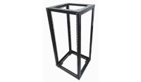 24u 4 Post Open Frame Rack - 19 inch - Heavy Duty - 500mm Deep - Black