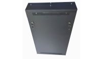 2u 19 inch Adjustable Vertical Mount / 3x 22 Way Module Dins Universal Wall Mount Enclosure-Wall Box-Cabinet - 1000 Style - Black