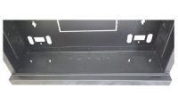 2u 19 inch or DIN Adjustable Vertical Mount / 2x 22 Way Module Dins Universal Wall Mount Enclosure-Wall Box-Cabinet - 800 Style - Black