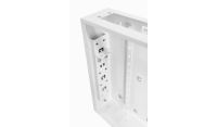 Universal 350 Style Cab - 2 way DIN  (2x 22 Module Dins) / 1u Wall Cabinet-350 Style - White