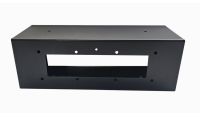 2u 10 inch Shallow Wall Mount Rack Box - 100mm Deep - Black