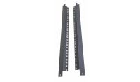 9u 4 Post Open Frame STD Floor Rack - 19 inch Internal Mounting Rail -Black(Per Set)