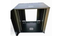 12U 19 inch Data Rack - Network - Server Cabinet Fixed Front and Adjustable Rear 19 inch Rails 500mm Deep - Black