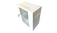 12U 19 inch Data Cabinet Rack / Patching Network Cabinet 300mm Deep White