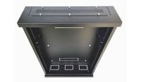 2U 19" Low Profile Vertical Mount - Wall Mount Network / Server  Cabinet 800mm Deep-Black