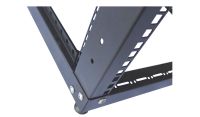 42U 19 Inch Heavy Duty 4 Post Open Frame Server & Network Rack – 500mm Deep – Black