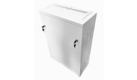 4U 19" Adjustable Low Profile Vertical Mount - Wall Mount Network / Server  Cabinet 800mm Deep-White