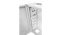 2U 19" Adjustable Low Profile Vertical Mount - Wall Mount Network / Server Cabinet 400 Style - White