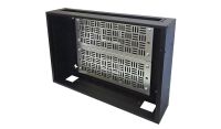 2u 350 Style Universal and Adjustable Enclosure - 2x 22 way DIN Rail / Electrical Metal Box / 2u 19" Adjustable Enclosure / 2u 19" Wall Cabinet - Grey