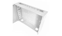 2U 19" Adjustable Low Profile Vertical Mount - Wall Mount Network / Server Cabinet 400 Style - White
