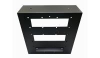 6u 10 inch Shallow Wall Mount Rack Box - 100mm Deep - Black