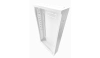 2U 19" Adjustable Low Profile Vertical Mount - Wall Mount Network / Server Cabinet 1000mm Deep - White